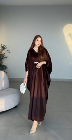Espresso Velvet Kaftan
