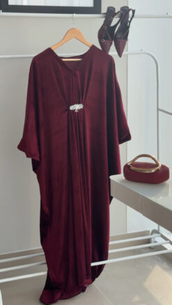 Berry Velvet Kaftan