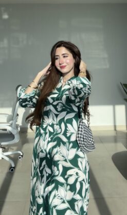 Green Button Down